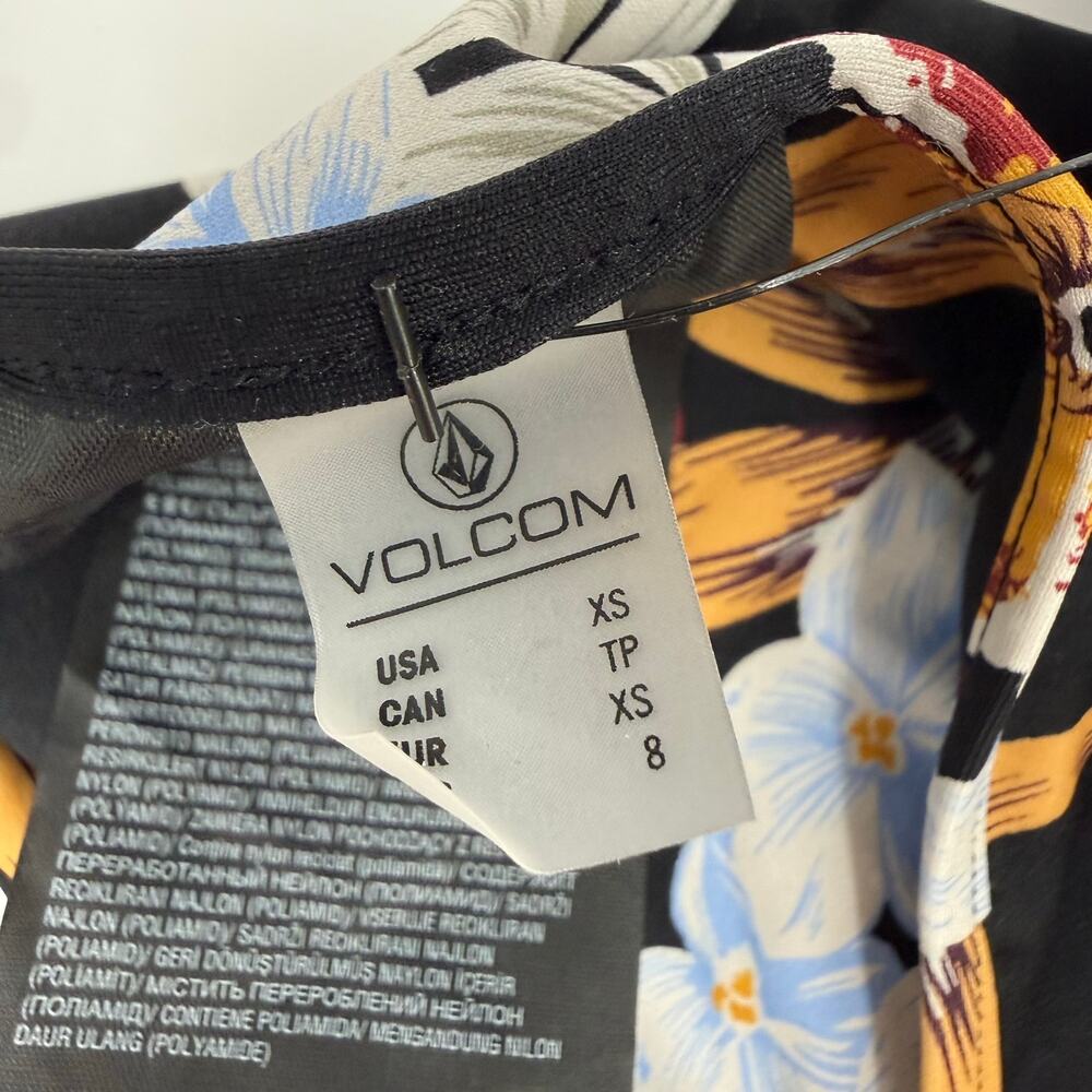 Volcom Bikini Bottom SZ Extra Small Simply Ink Tropakill Hipster NWT Floral Full - Picture 6 of 16